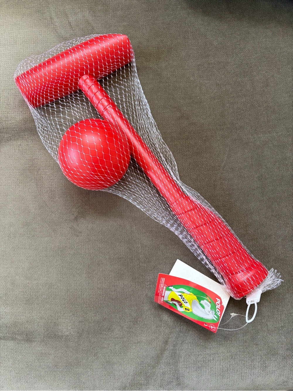 Polo Red plastic mallet and ball toy